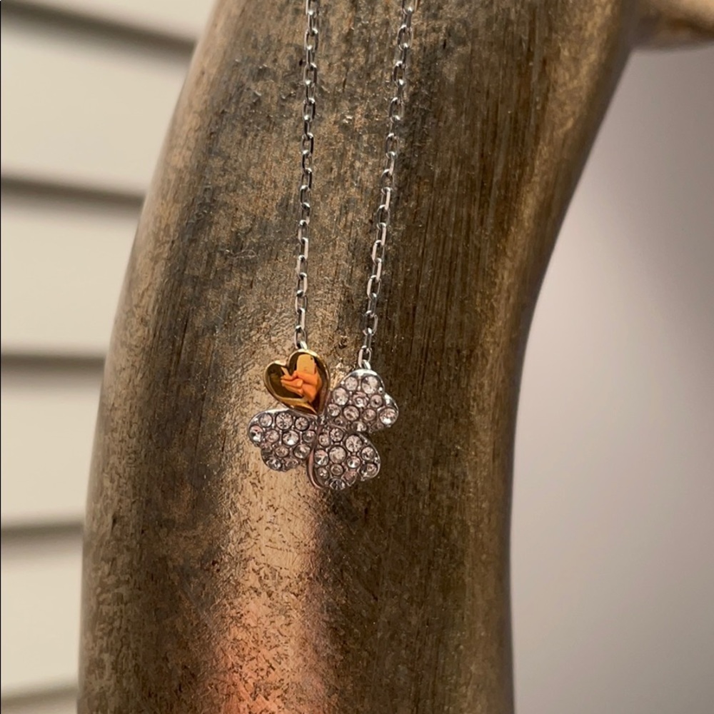 Swarovski four leaf clover necklace